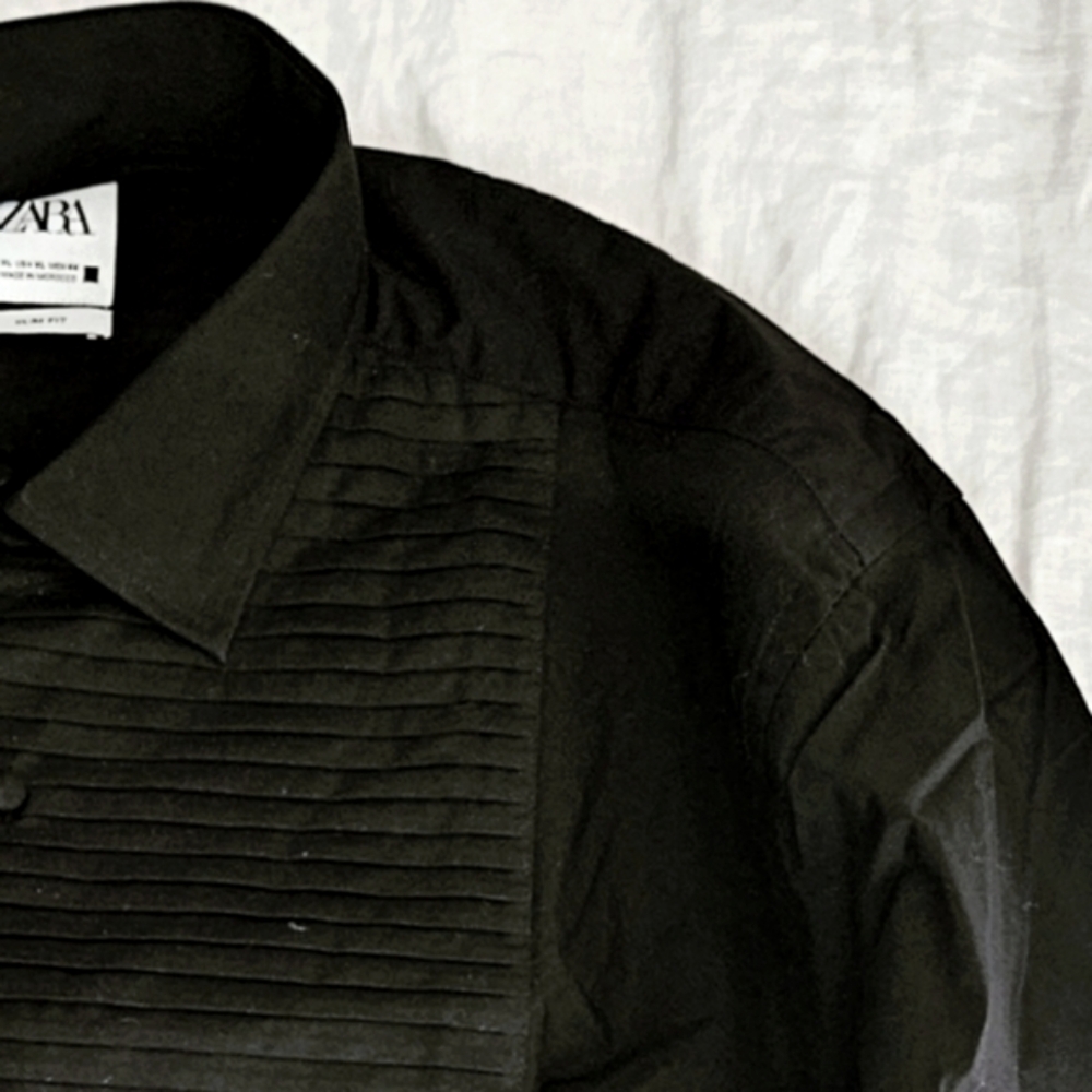 Zara Dress Shirt, Tuxedo-style